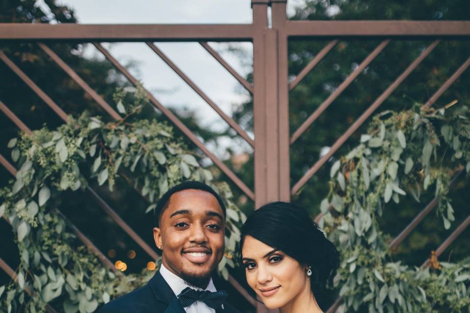 Bride and Groom portrait gate