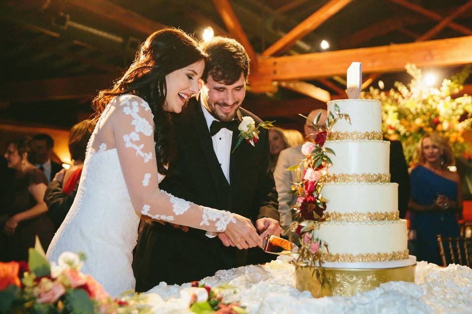 Cutting the cake