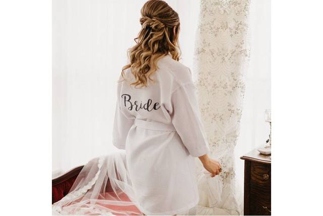 Bride getting ready