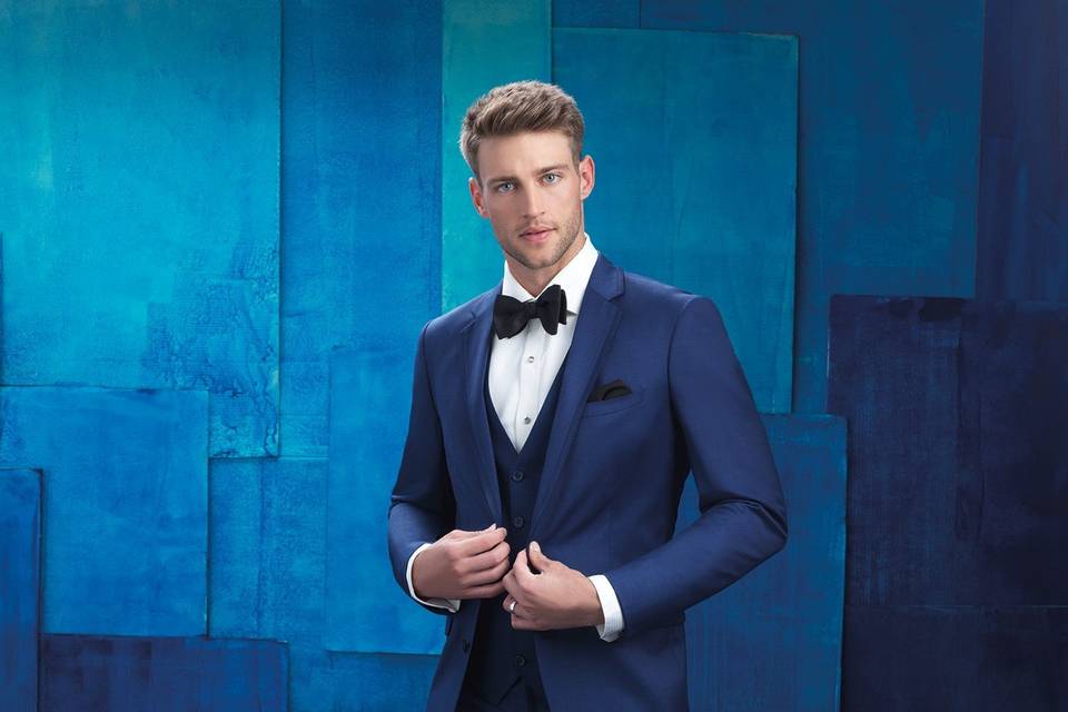 Blue tuxedo