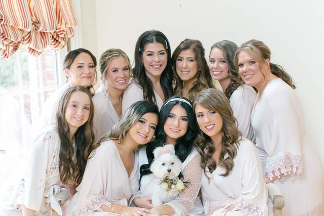 Hair and makeup by Team
