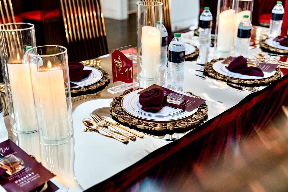 Table setup