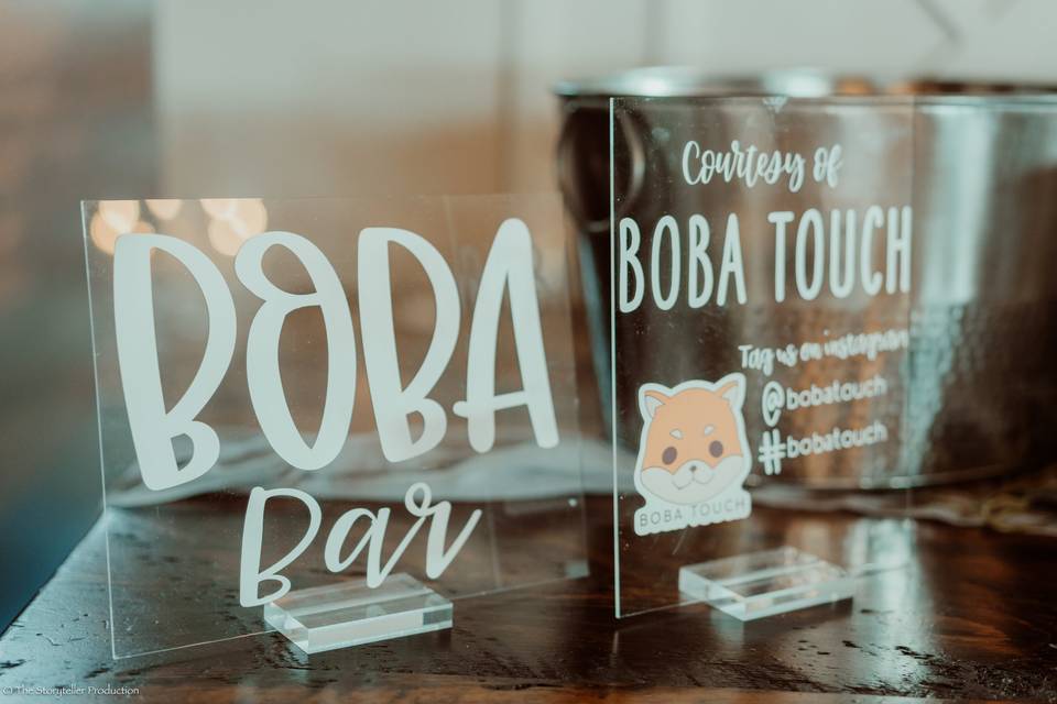 Boba Bar Signs