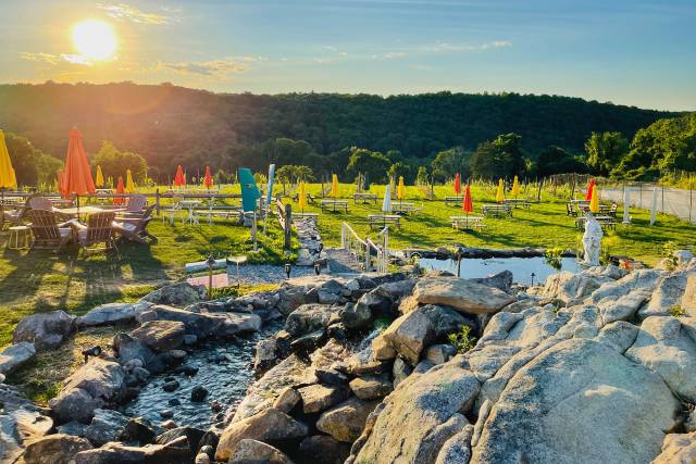 Stunning Sunset Vineyard Views