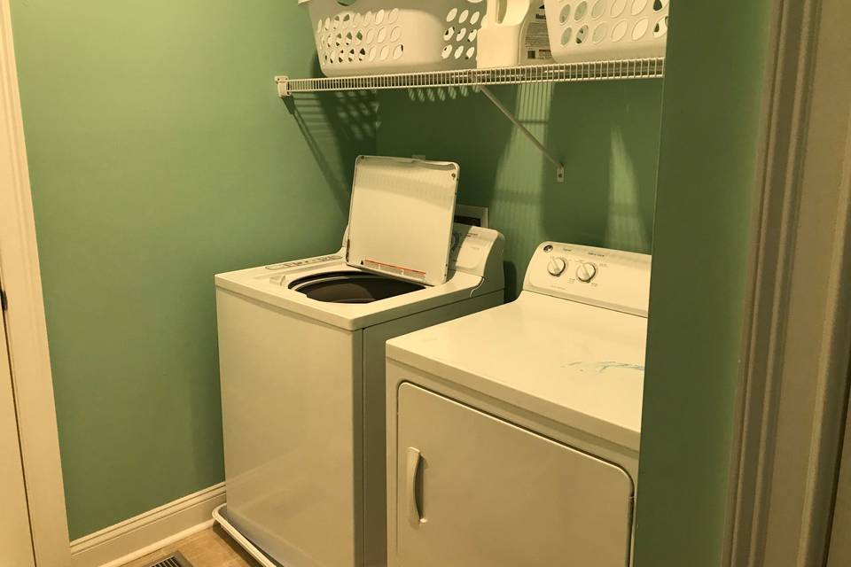 Laundry rooms on both floors.