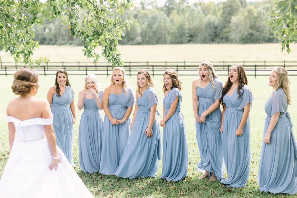 Bridesmaids reactions!