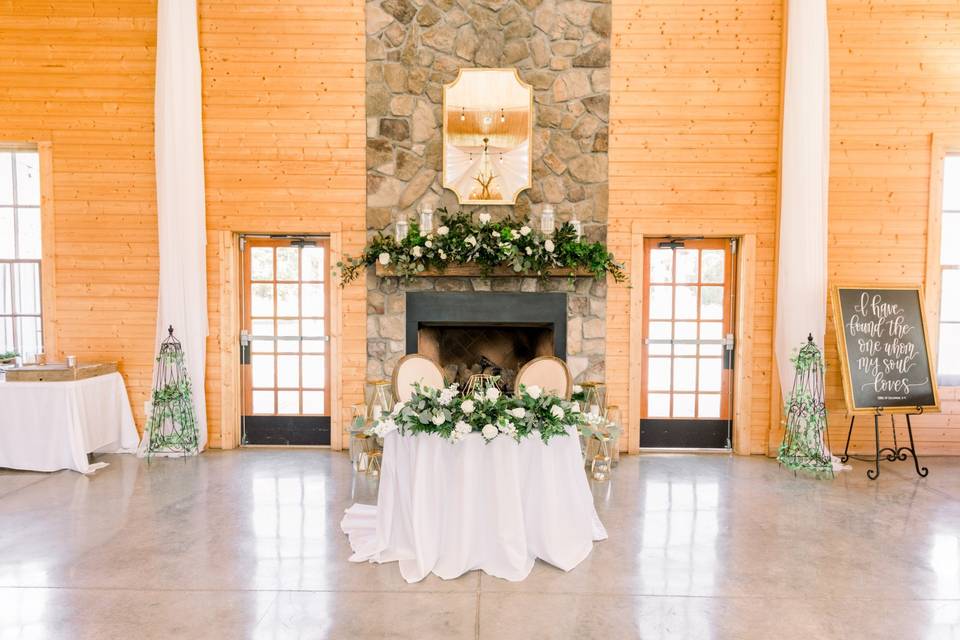 Perfect sweetheart table