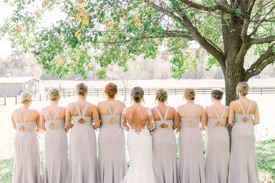 The backs of these dresses!