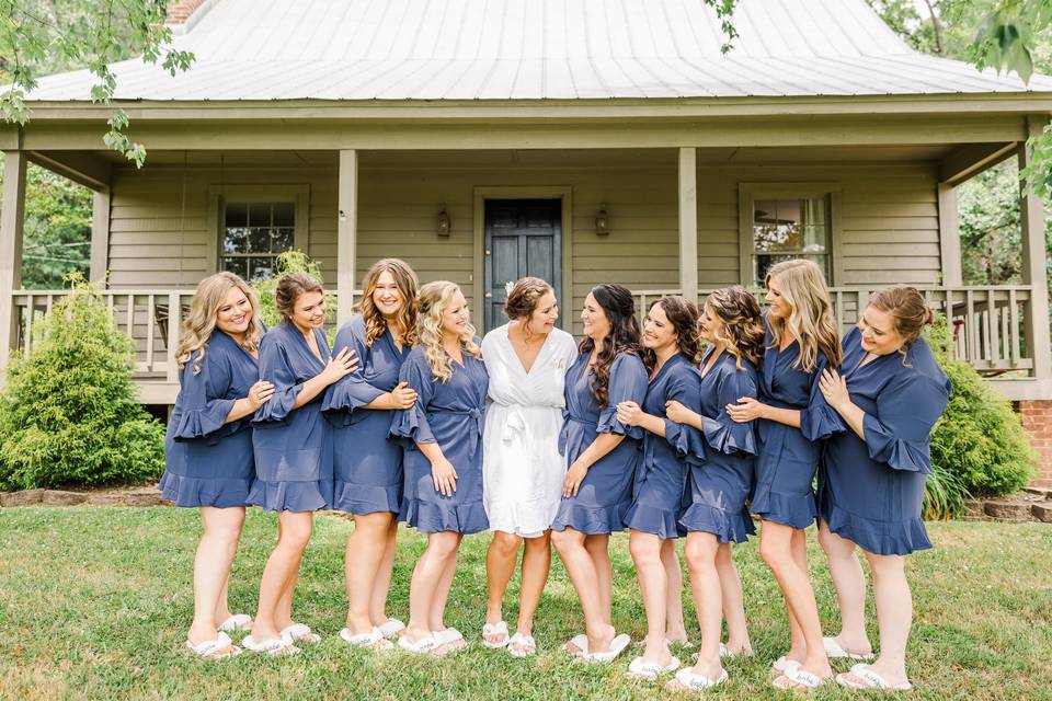 The girls before the ceremony!