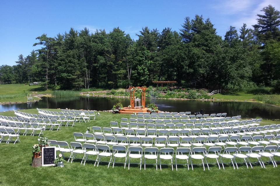 Wedding ceremony area