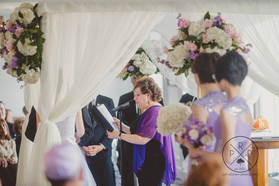 Officiant heading the ceremony