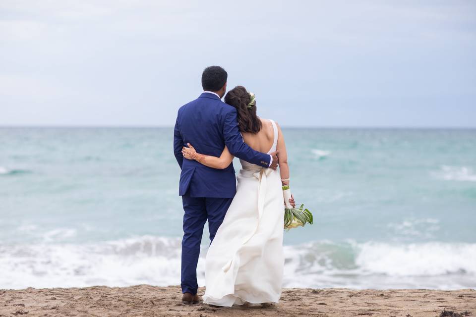 Wedding Couple on the Beach