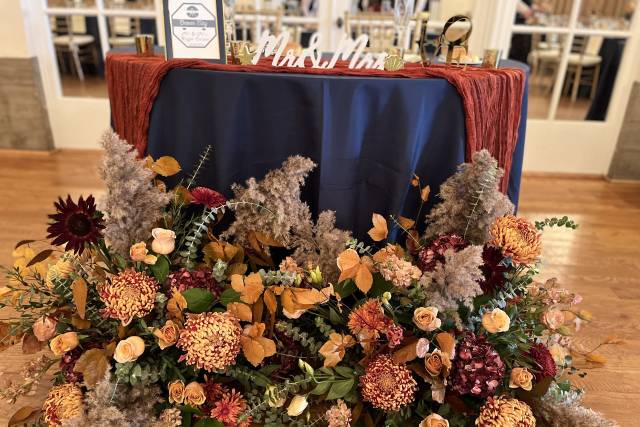 Fall shore wedding