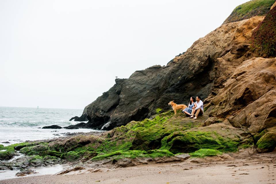 Couple on a beach