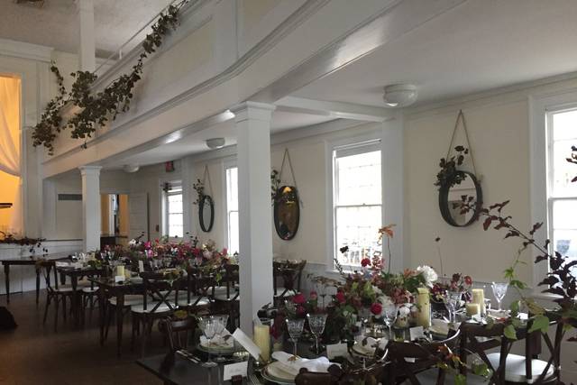 Dining area set-up