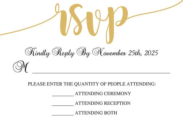RSVP Card