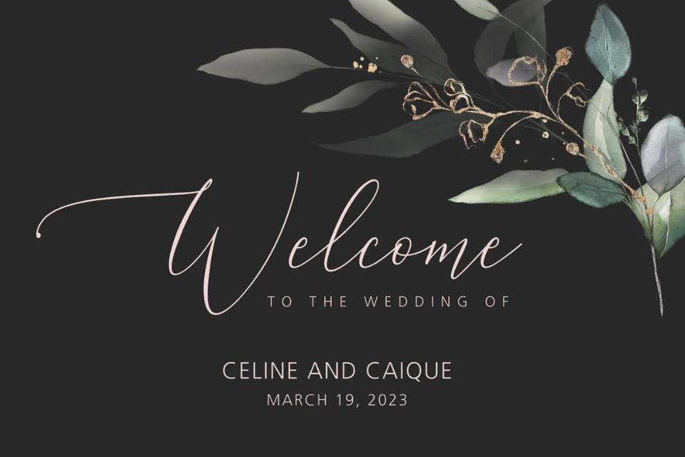 Welcome sign