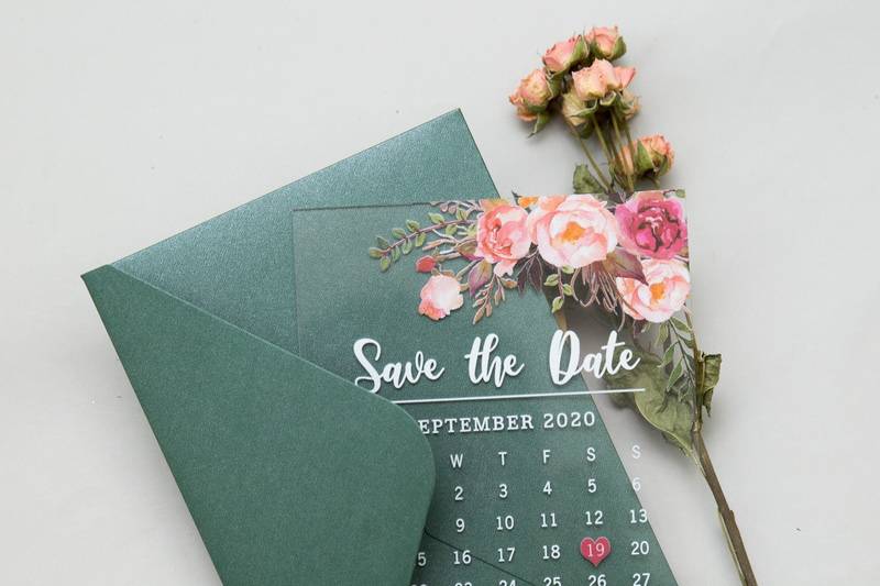Acrylic save the date