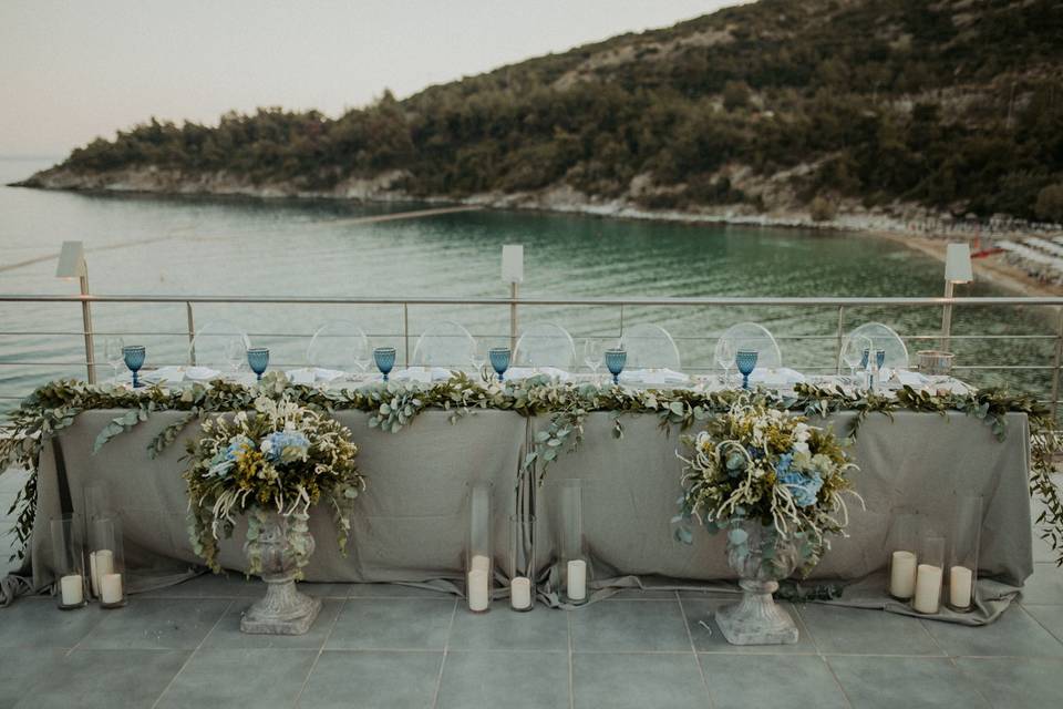 Blue hues wedding