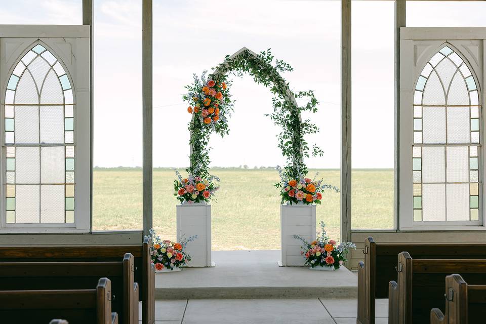 Ceremony backdrop