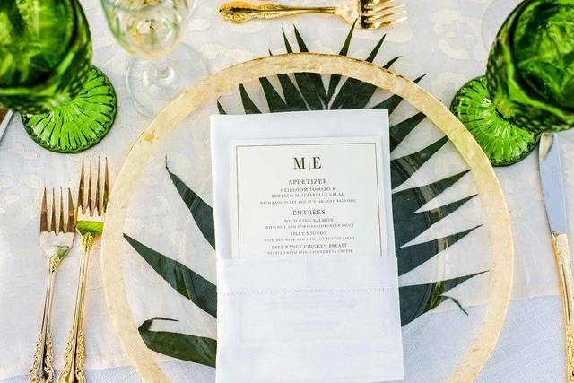 The menu