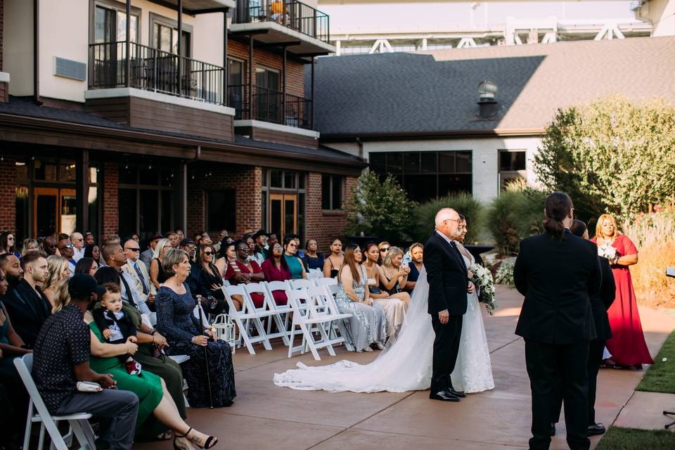 Bride and Dad