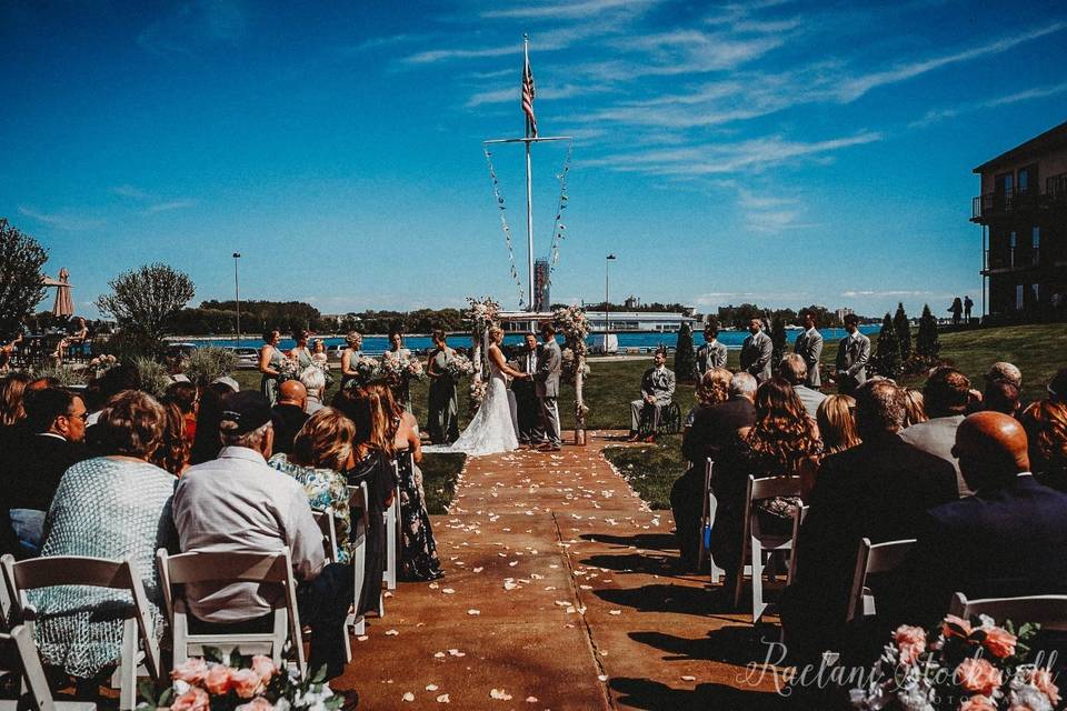 Patio ceremony