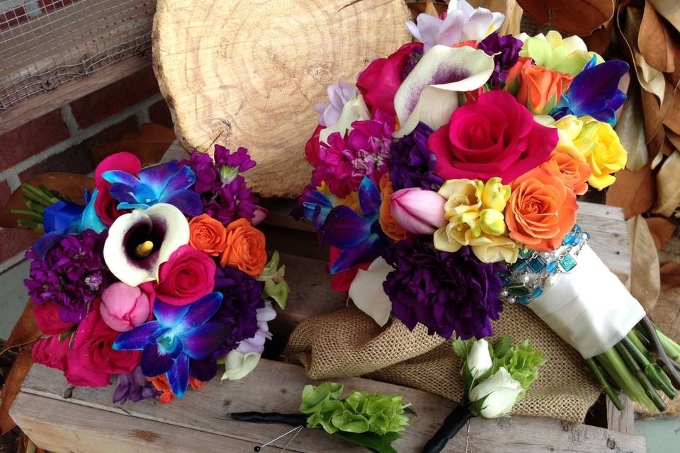 Colorful bouquets