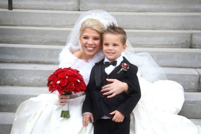 Bride and ring bearer