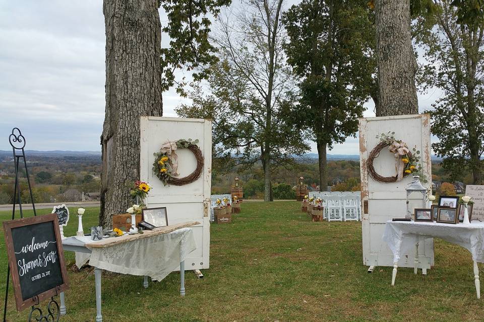 Outdoor Wedding Ceremony Site