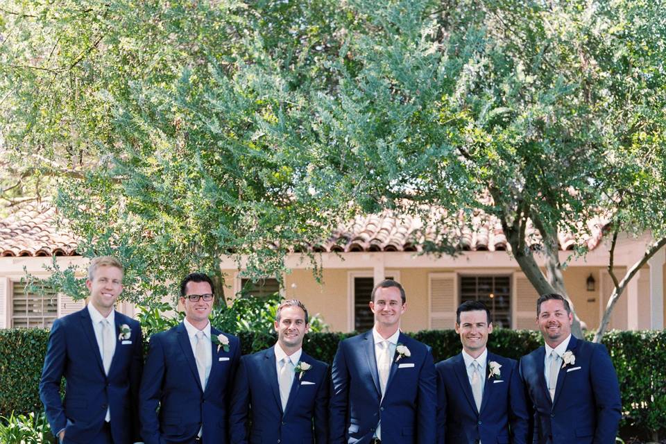 Groom and groomsmen