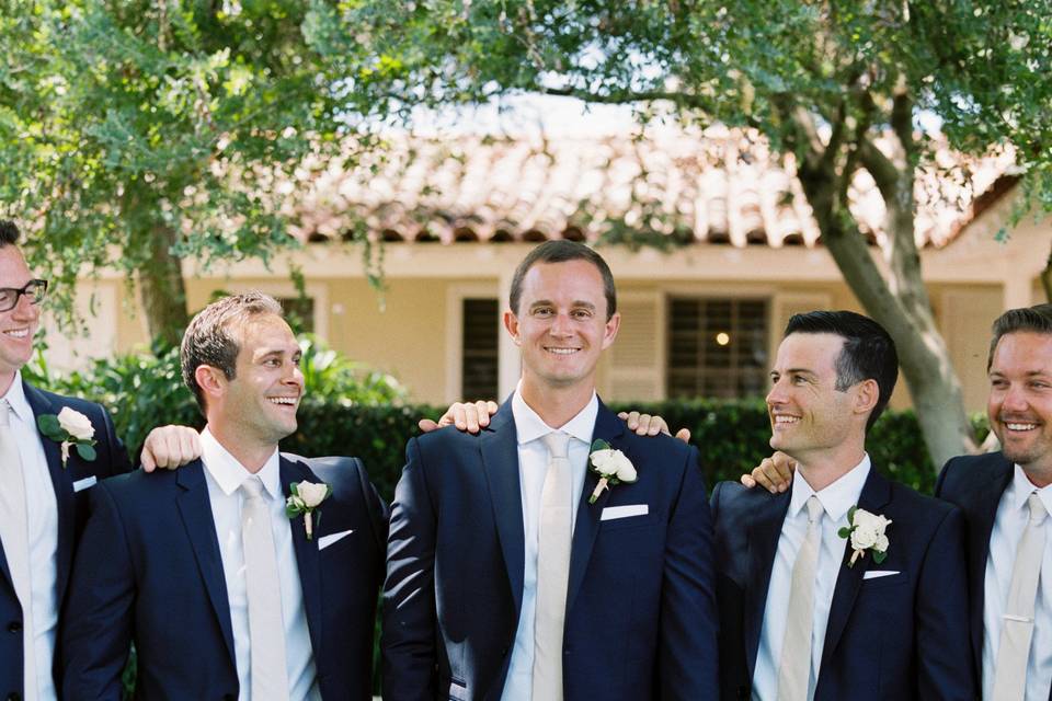 Groom and groomsmen