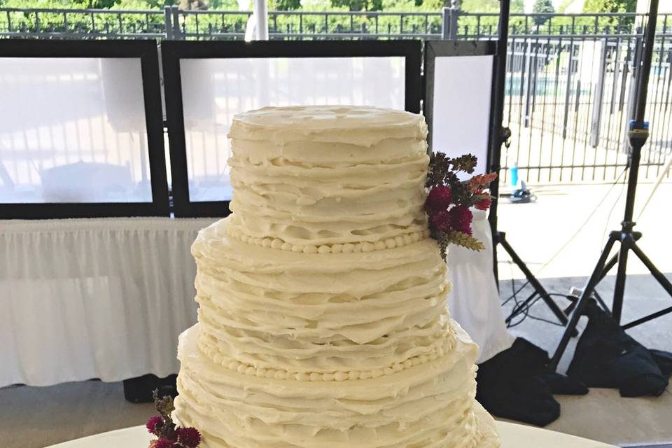 Four tier wedding cake