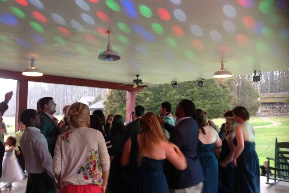 Guests dancing