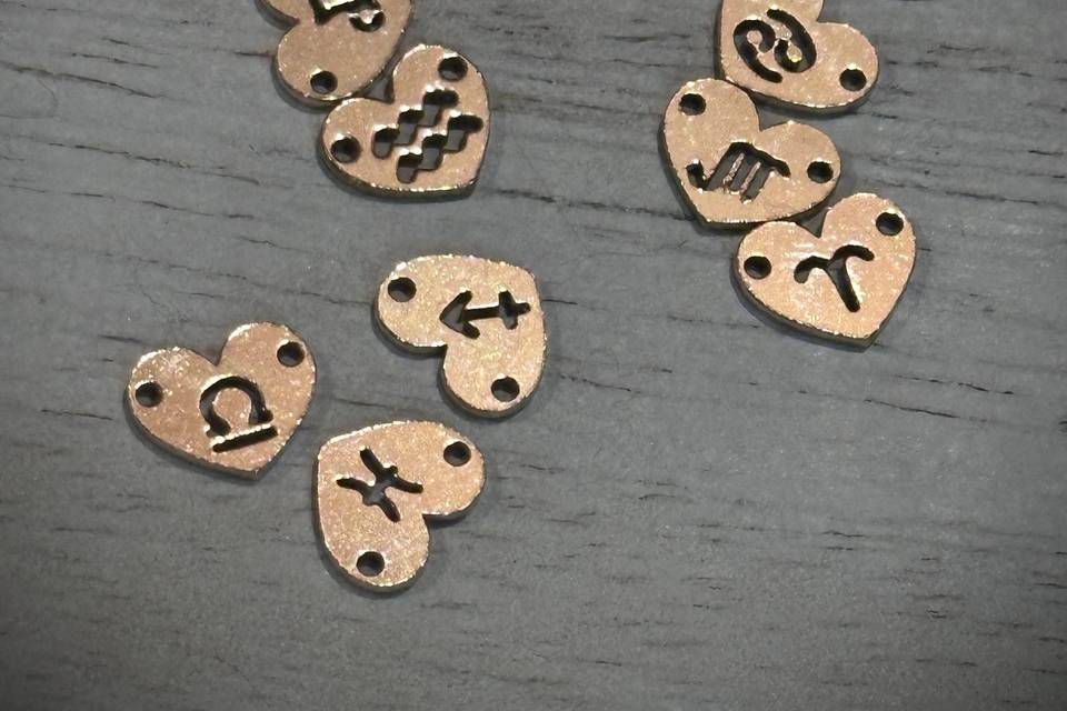 Gold filled zodiac charms