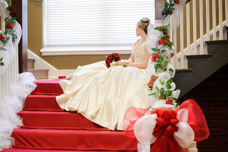 Bridal Party Staircase