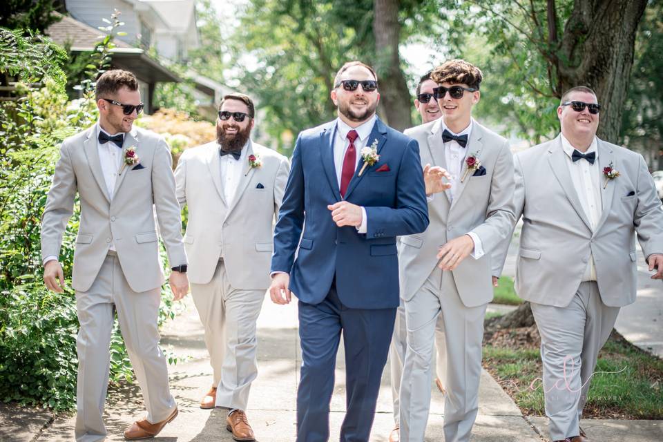 Groomsmen in Shades