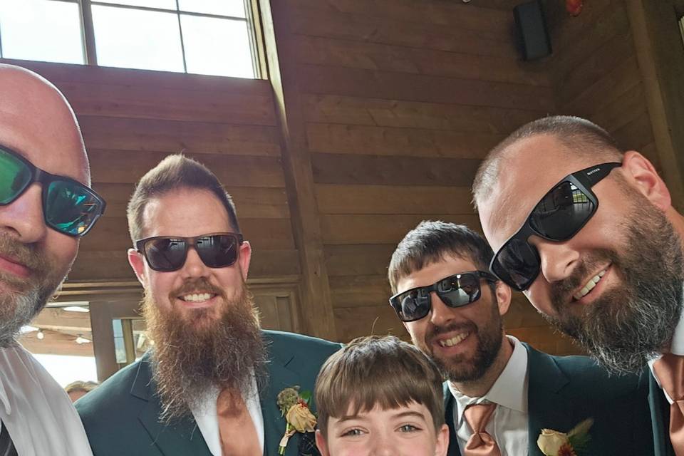 Just hanging with the guys!