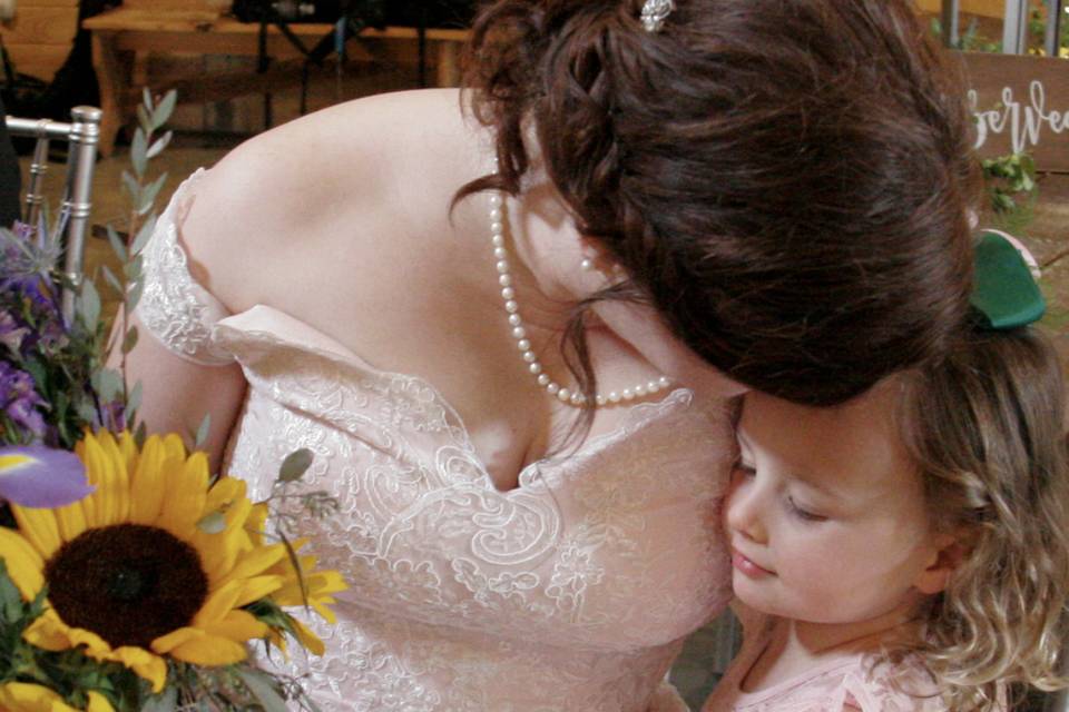 Bride and daughter.