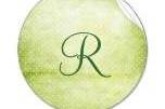 Beautiful polka dot green monogrammed stamp. Perfect for invitations, RSVP's, Save the Dates or thank you cards. Personalize with your very own initial.