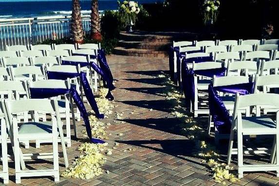 Wedding ceremony area