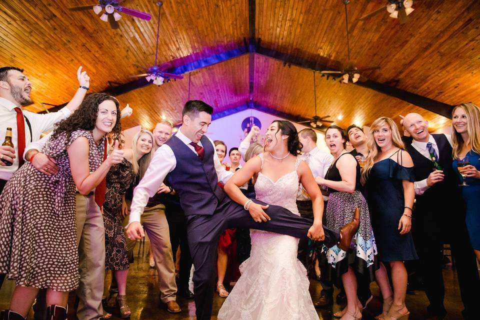 Happy Bride & Groom in our Photo Booth!