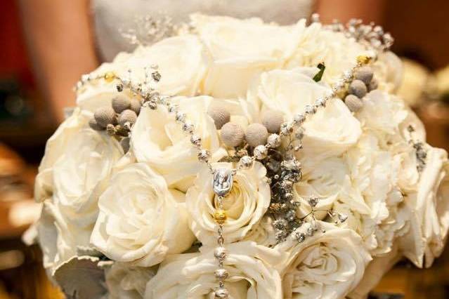 White wedding bouquet