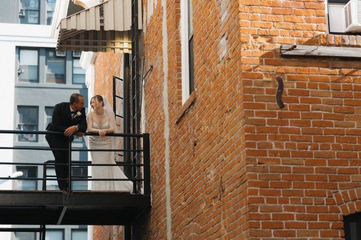 Fire escape chit chat
