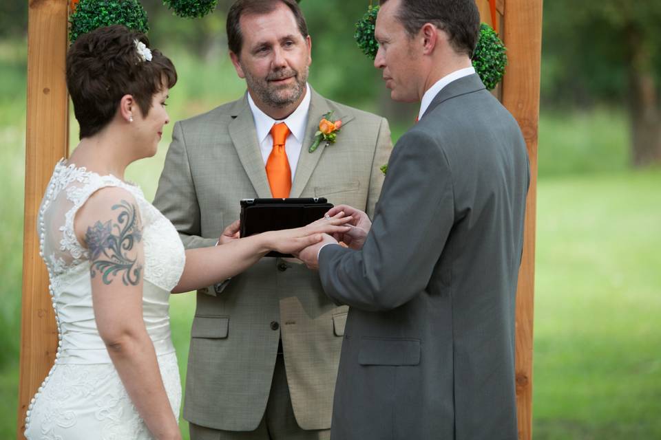 Exchanging vows