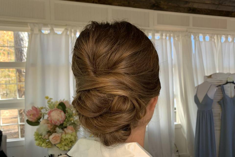 Bridal updo