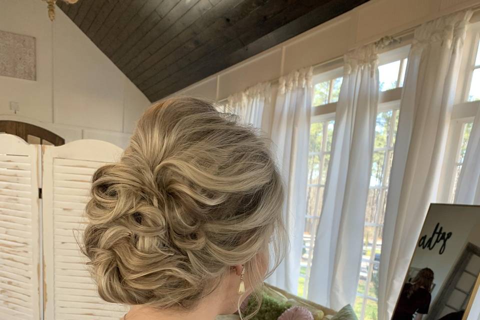 Bridal updo