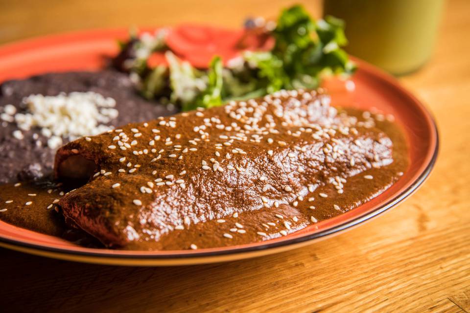 Famous Mole Enchiladas