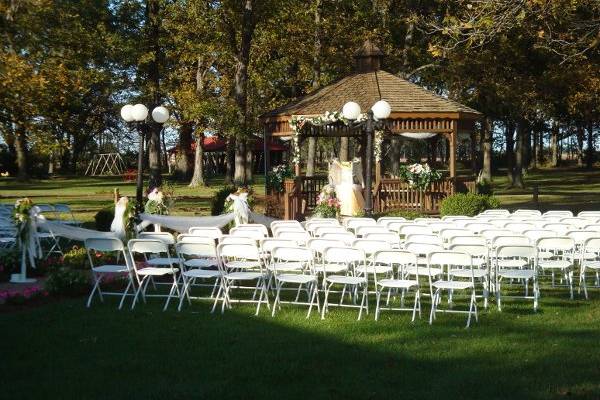 Chairs set up