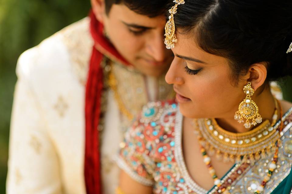 Bride and her groom